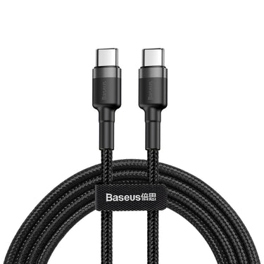 Baseus Cafule USB-C to USB-C Cable 1Meter 60W PD 2.0 Fast Charging - Black/Grey